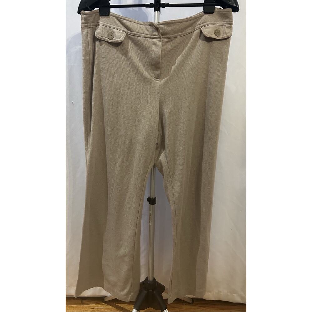 New York & Company Stretch Tan Slacks size XL Petite